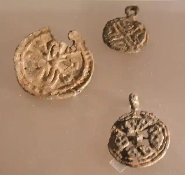 Christian solar cross pendants